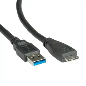 USB 3.0 Cable ROLINE 0.8m USB Type A M - Micro B M