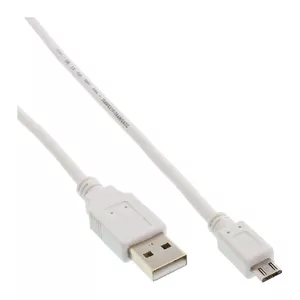 InLine 31705W USB кабель 0,5 m USB 2.0 USB A Micro-USB B Белый