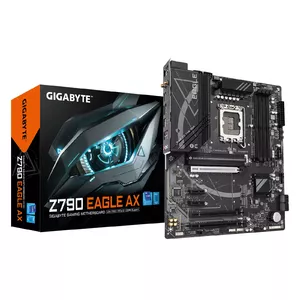 Gigabyte Z790 EAGLE AX Motherboard - Supports Intel Core 14th Gen CPUs, 12+1+１Phases Digital VRM, up to 7600MHz DDR5 (OC), 3xPCIe 4.0 M.2, Wi-Fi 6E, 2.5GbE LAN, USB 3.2 Gen 2