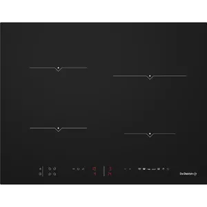 Induction hob DE DIETRICH DPI7650B — 4-zone, 65 cm, black glass-ceramic, touch control, timer, boost
