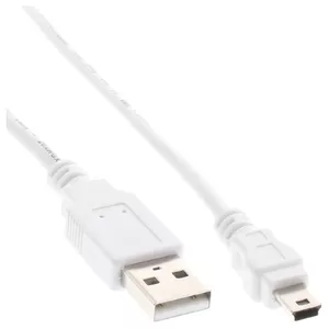 InLine 31805W USB кабель 0,5 m USB 2.0 USB A Mini-USB B Белый