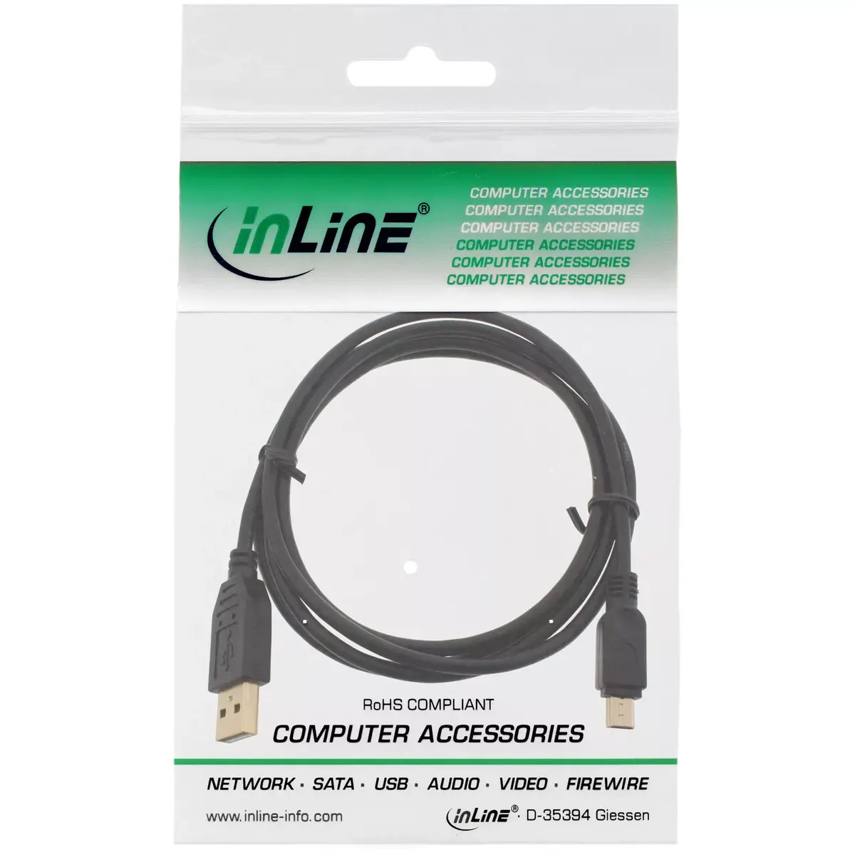 USB 2.0 Mini Kabelis InLine 31815P Photo 3