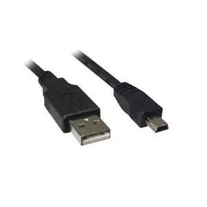 Sharkoon 4044951015559 USB kabelis 0,5 m USB 2.0 USB A Mini-USB B Melns