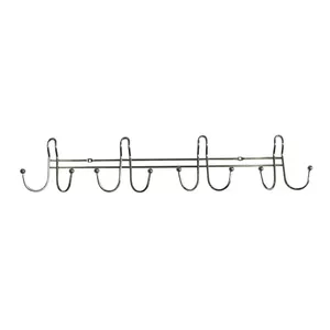 Axentia towel rack 4 hooks chrome