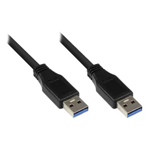 USB kabelis Alcasa 2712-S05 USB 3.2 Gen 1 5 m Melns