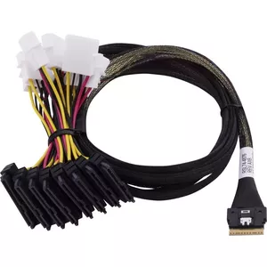 SAS Cable Microchip Technology 2305400-R 0.8m 1x2SFF-8639 8xSFF-8654