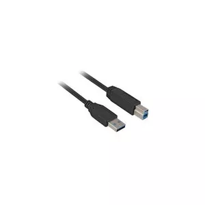 Sharkoon 1m, USB3.0-A/USB3.0-B USB kabelis USB 3.2 Gen 1 (3.1 Gen 1) USB A USB B Melns