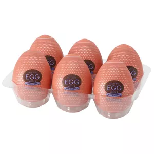 Masturbator TENGA Silicone White Egg Misty II Stronger disposable sleeve 7 cm, 6 pcs