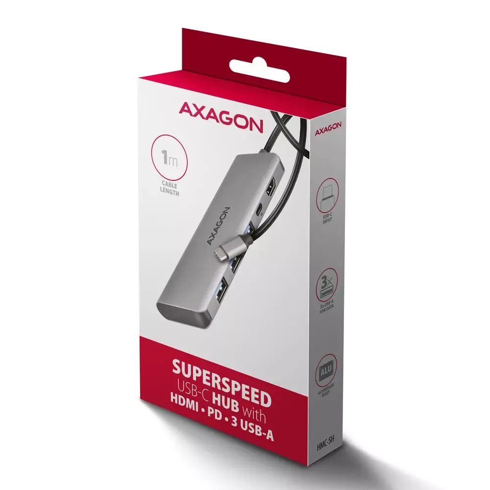 USB-C хаб Axagon HMC-5H Photo 7