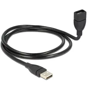 USB kabelis DeLOCK 1m USB 2.0 USB A melns