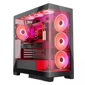 PC case MODECOM Volcano SPACE APEX ARGB Midi Tower, tempered glass, USB-C, supports ATX/microATX/Mini-ITX, GPU up to 430 mm, CPU cooler up to 180 mm