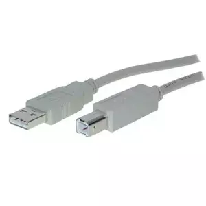 S-Conn 1.8m USB 2.0 A - USB 2.0 B USB kabelis 1,8 m USB A USB B Pelēks