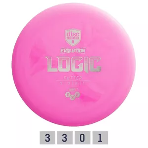 Discgolf DISCMANIA Putter SOFT EXO LOGIC Evolution Pink 3/3/0/1