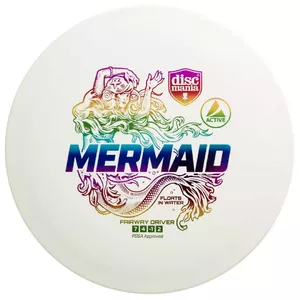 Discgolf DISCMANIA Fairway Driver MERMAID peld ūdenī White 7/4/-1/2