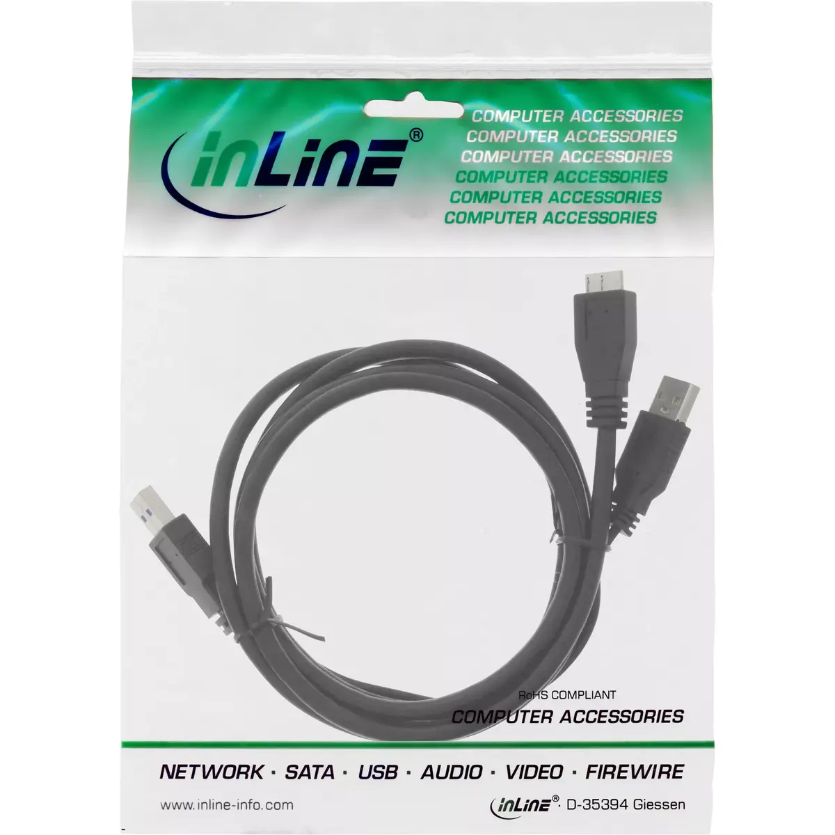 USB 3.2 Gen.1 Y-Kabelis InLine 35415Y Photo 2