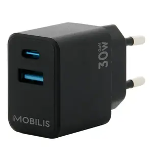 Mobile device charger MOBILIS 001362 Universal Black AC Auto