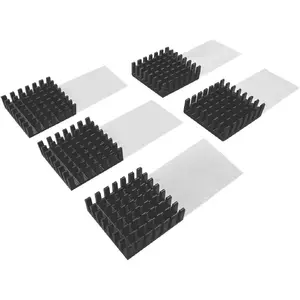QNAP HS-M2SSD-07 M.2 SSD cooling heatsink pack of 5, black