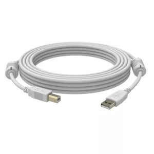 Vision USB 2.0, 1m USB cable USB A USB B White