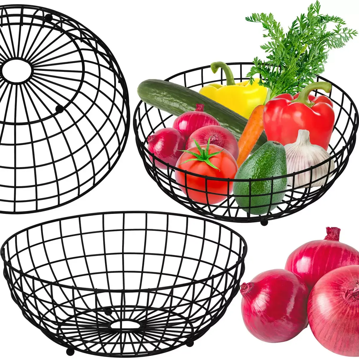Metal fruit basket Springos KI0146 Photo 9