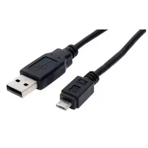USB кабель S/CONN 3м USB2.0 A- microUSB2.0 B черный