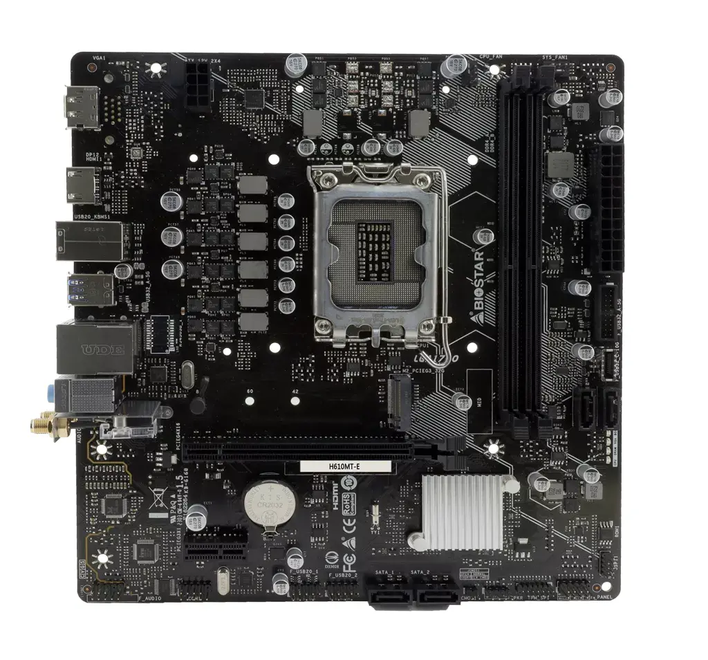 Mātesplate BIOSTAR H610MT-E (LGA 1700, micro ATX) Photo 2