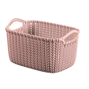 Storage basket Curver Knit XS rectangle 3L 25×18×14 cm pink