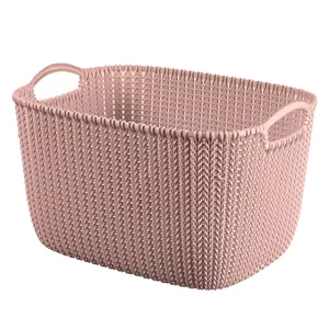 Storage basket Curver Basket Knit L rectangle 19L 40×30×23 cm pink