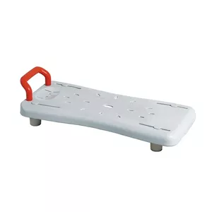 Bath bench VITEA CARE DRVW048 with handle, plastic rectangular top, 4 legs, red, max load 100 kg