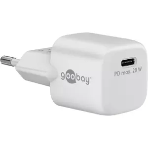 Универсальное черное сетевое зарядное устройство Goobay 65403 USB Type-C 110-240V