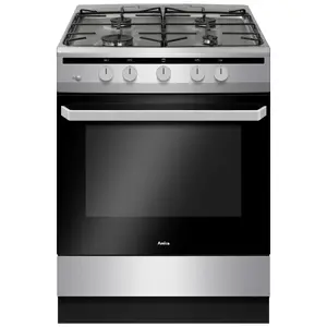 Freestanding cooker Amica 618GGD4.33HZpFQ(Xx) Gas Stainless steel 56L