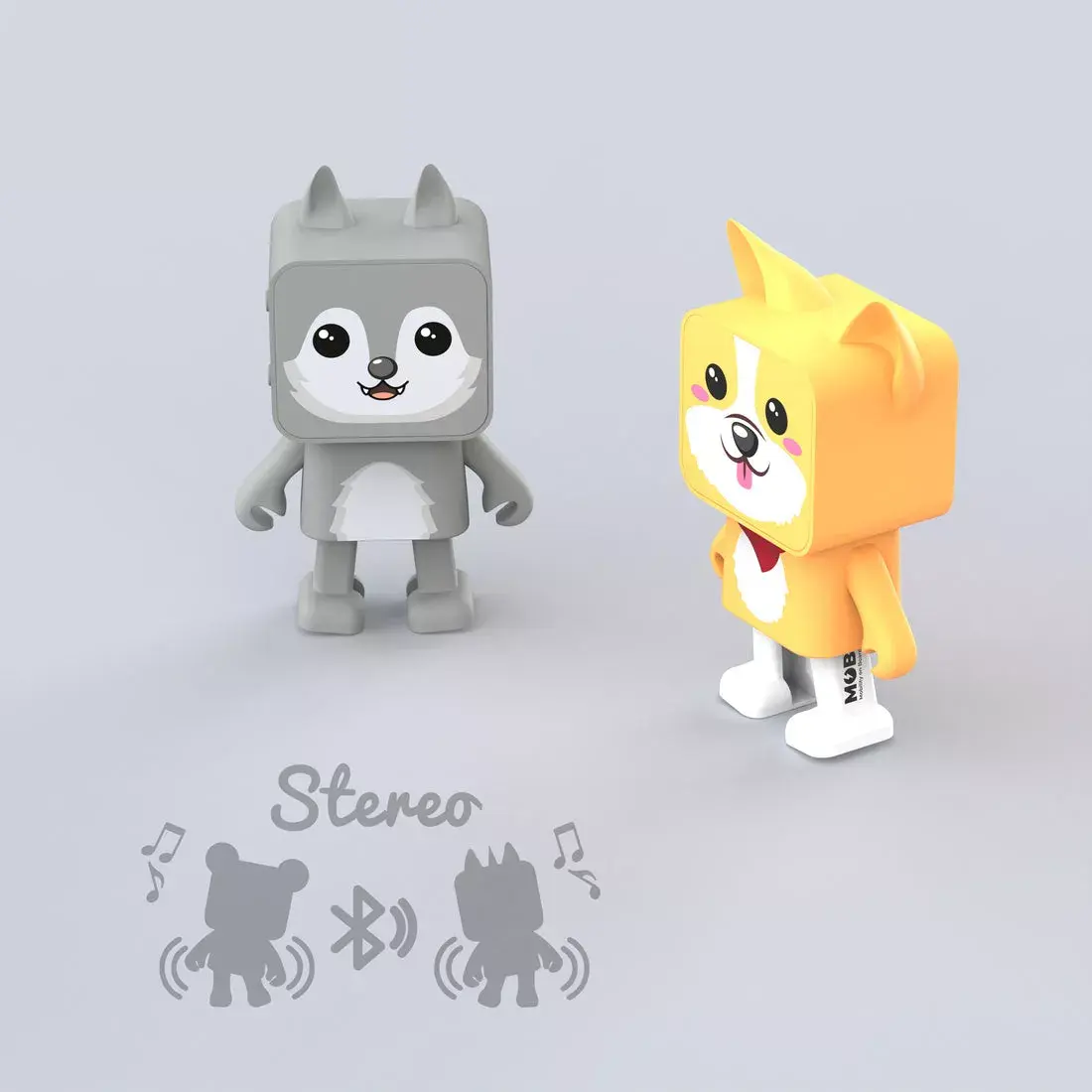 Stereo portable speaker Mobility on Board Dancing Animal Wolf Photo 4