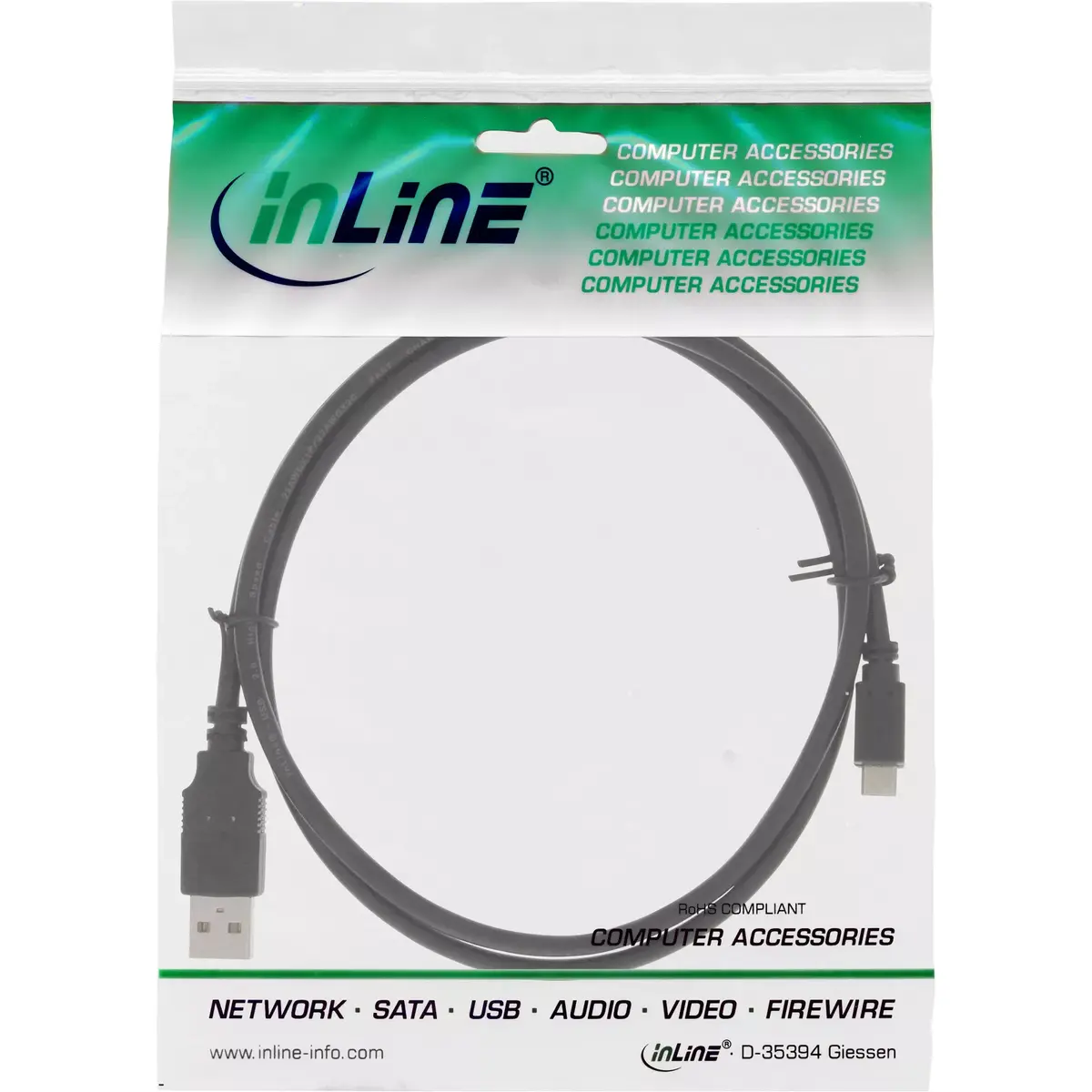 Micro USB 2.0 ātrās uzlādes kabelis InLine 31710Q Photo 3