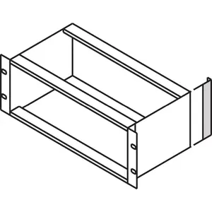 Rack accessory SCHROFF rear angle 6U, 2 pieces per kit