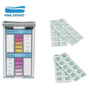 POOL_EXPERT Chlorine and pH Test Kit with DPD1 Tablets
