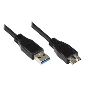 USB kabelis EXSYS EX-K1640-1 1m USB 3.2 Gen 1 Micro-USB B melns