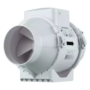 Осевой смешанного потока вентилятор VENTS TT 100 — для монтажа в воздуховод, компактный блок