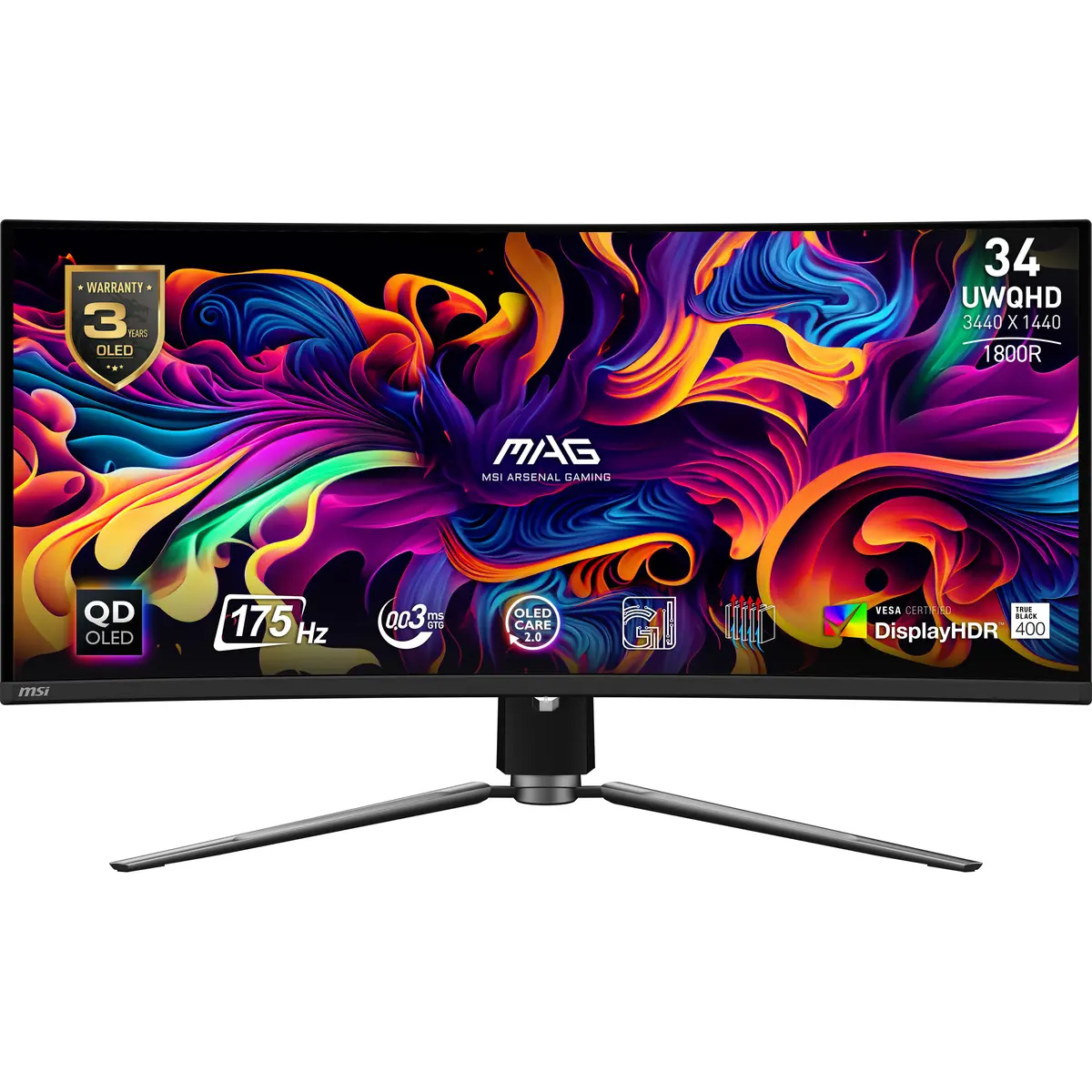 Datora monitors MSI MAG 341CQP QD-OLED