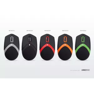Pele AMEI AM-M101O Vadu USB Optiskā 1600 DPI Melna-Oranža