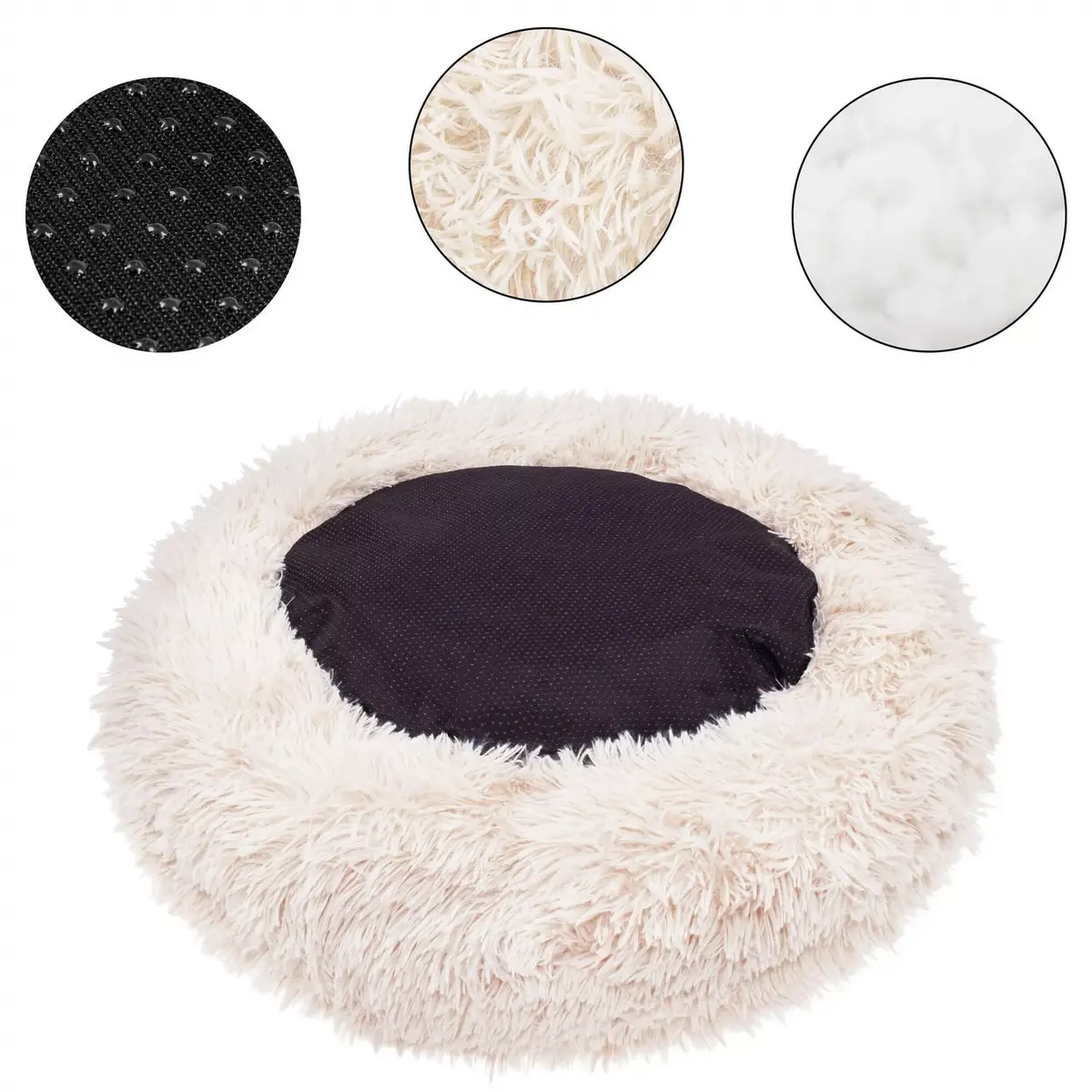 Pet bed Springos PA0095 — 90 cm round Photo 7