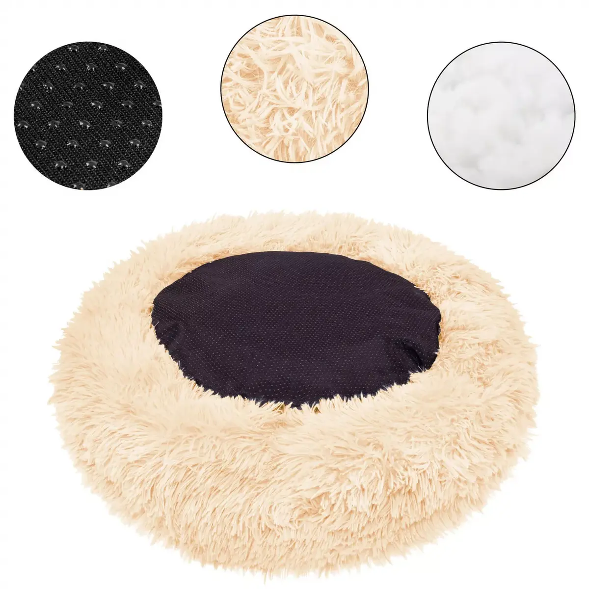 Pet bed Springos PA0117 — 80 cm round Photo 5