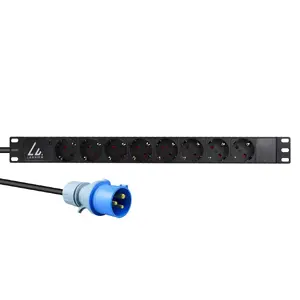 Устройство распределения питания Lanview LVR-3MIEC-LIC-SCH8 8 AC розеток 1U Черное