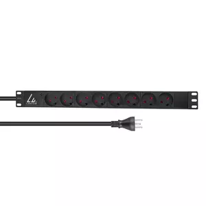 Power Distribution Unit Lanview LVR-2MDK-LIC-DK8 8 AC outlets 1U Black