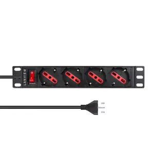 Power Distribution Unit Lanview LVR-2MIT-SW-IT4 1U Black 2m Cable