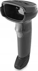 Handheld barcode scanner Zebra DS2208 — 1D/2D LED, wired USB/RS-232/RS-485/keyboard wedge, Li‑Ion 2400 mAh, IP42, black
