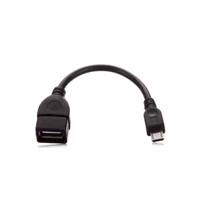 ALLNET USB_OTG_TYPA_MICRO USB kabelis 0,1 m USB 2.0 Micro-USB A USB A Melns