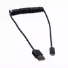 USB 2.0 Spiral Cable ROLINE A - Micro B M/M 1m Photo 3