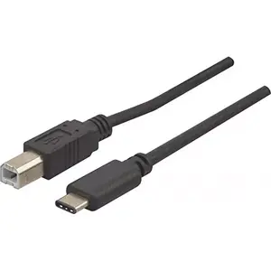 USB Cable Connect 150304 USB 2.0 1m USB B USB C Black