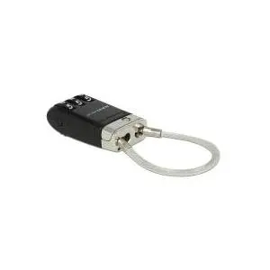 USB Lock cable lock Black Navilock 20647