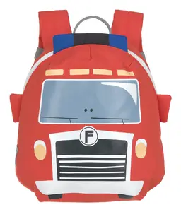 Lassig Tiny Drivers Red Casual Polyester Backpack