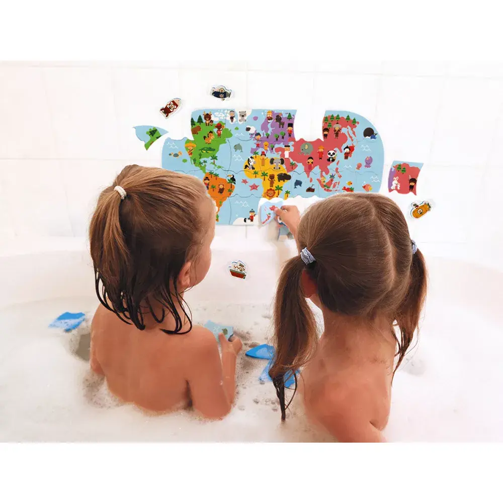 Bath Puzzle Janod Bath Explorers Map Photo 2